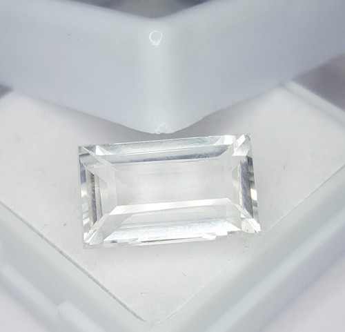 Natural White Sapphire 7.52 Ct Loose Gemstone Certified Princess Shape Gem - Picture 2 of 10