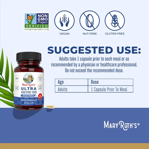 Maryruth Organics Ultra Digestive Enzymes Capsules | up to 2 Month Supply | Supp - Picture 3 of 12