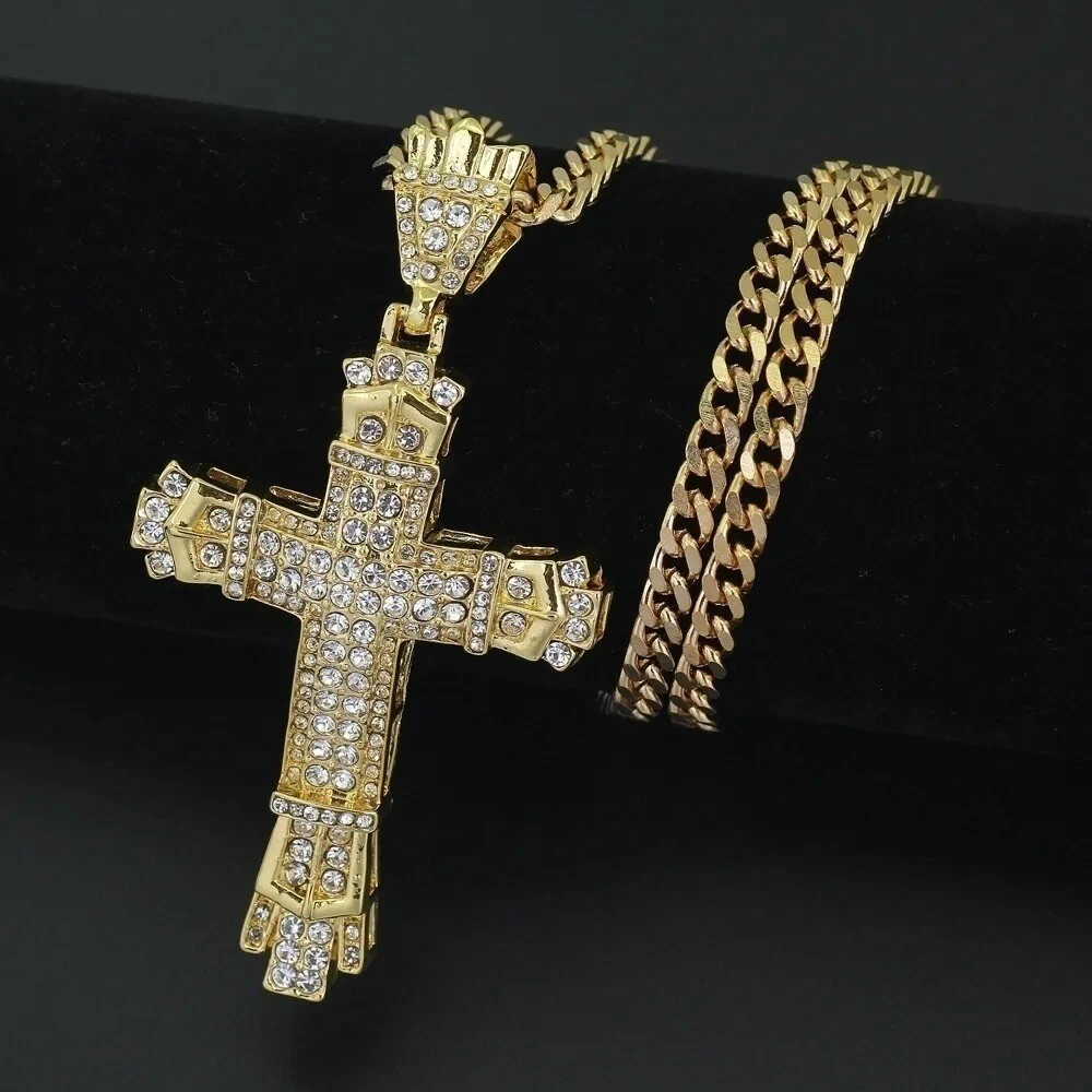 Hip hop shop cross necklace