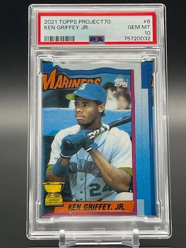KEN GRIFFEY JR. 2021 Topps Project70 SP RARE #6 PSA 10 GEM MINT