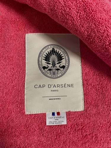 $180 Cap d'Arsène Green Striped Croisiere Grand Lux Beach Towel - Picture 6 of 6