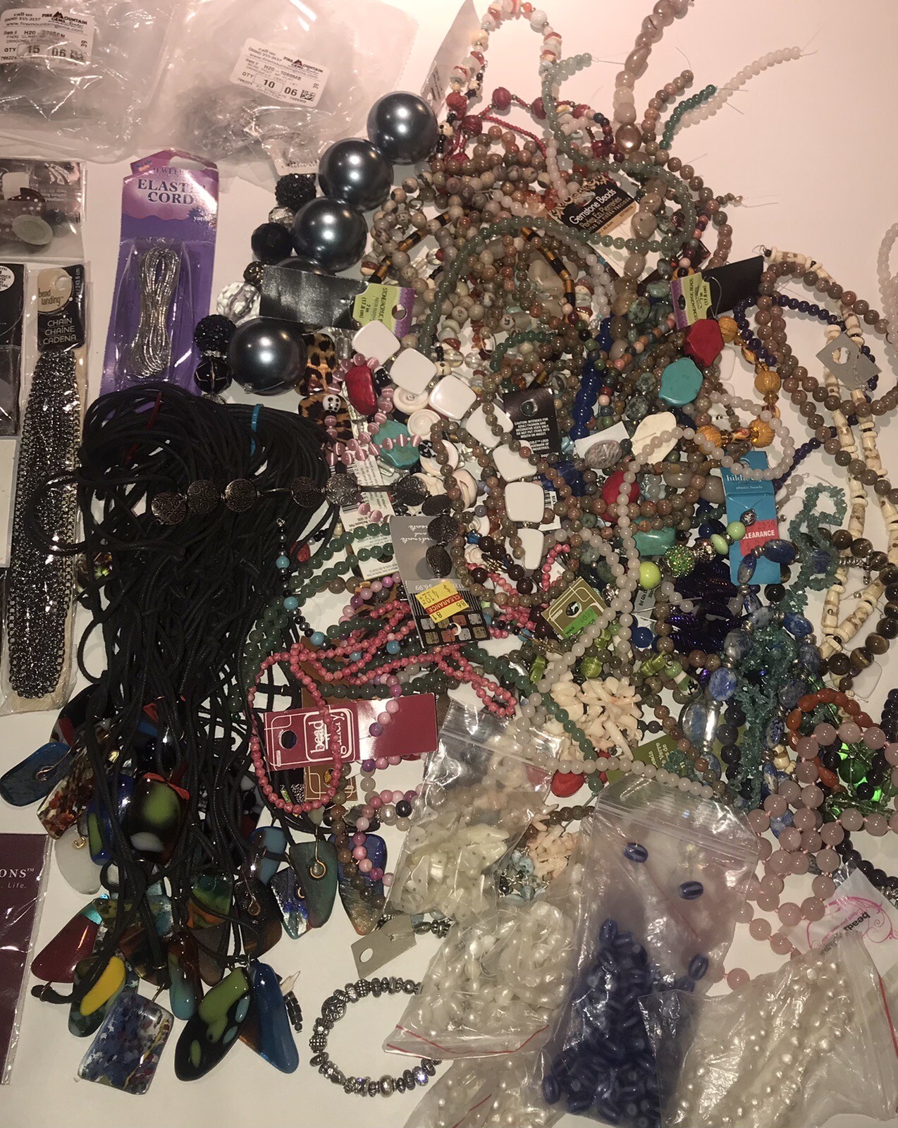 Large Jewelry Making Supplies Lot Beads Charms Findings Stones New In