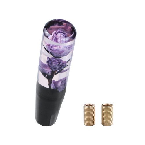 VIP 20CM JDM Clear Real Flowers Manual Gear Stick Shift Knob Lever Shifter - Picture 18 of 37