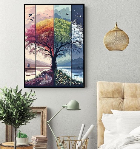5D Tree of Life Diamond Art Painting,Large Diamond Painting Kits for Adults,Diy - Picture 3 of 6