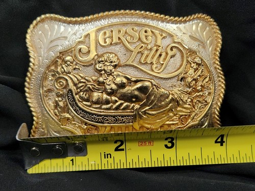 Vintage Jersey Lilly Award Design Belt Buckle Large - Picture 5 of 8