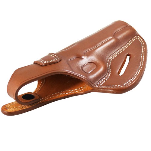 Real Leather Belt Scabbard Style Handmade OWB Carry Thumb Break Gun Holster - Picture 36 of 64