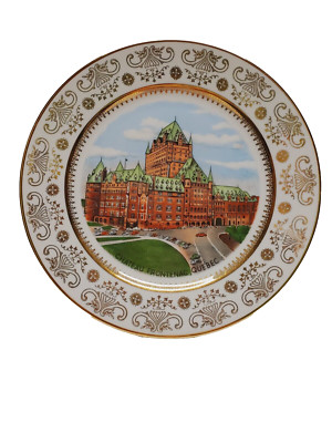 Chateau Frontenac, Quebec 9 1/2'' Plate Kahla/Konitz Made in East Germany