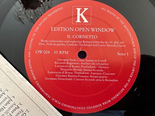 IL CORNETTO Jeromy West Adina Scheyhing Alfred Gross Hubscher LP OPEN WINDOW EX - Imagen 3 de 6