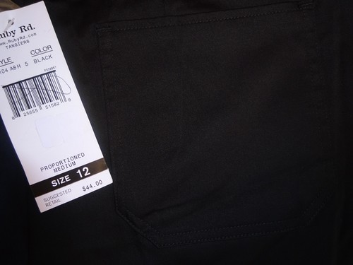 NEW WOMEN'S RUBY RD. BLACK PANTS TANGIERS SIZE 12 MSP $44 INSEAM 30 - Picture 5 of 5