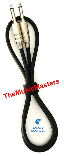 4 Pack 3ft 1/4" Instrument Guitar Bass Amp Keyboard Audio Cable Cord Wire VWLTW - Picture 5 of 6