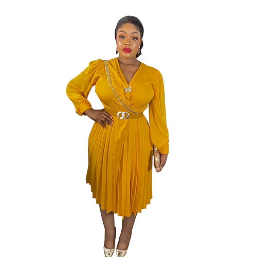 Chiffon Kaftan Plus Size Women Dress Evening African Dashiki Gown Cocktail Party - Picture 12 of 34