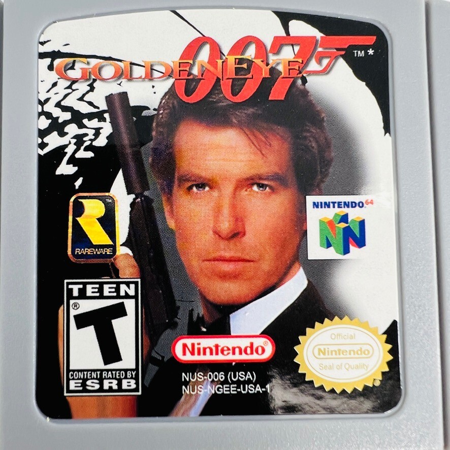 Vintage Nintendo 64 James Bond Goldeneye 007 Video Game Cartridge