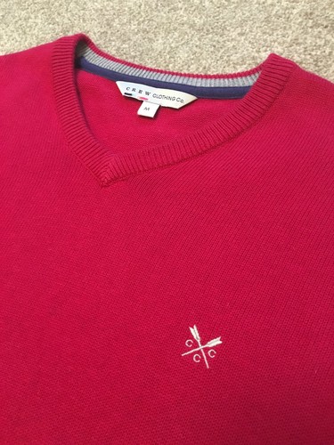 Red M Medium Gorgeous Cost Neck £85 Jumper Clothing V Deep Crew Pink fWx8xIwqH7