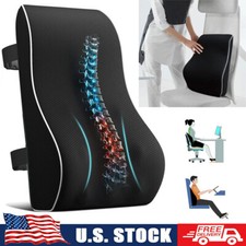 Memory Foam Lumbar Support Cushion for Home Office Car Seat Back Chair Pillow US