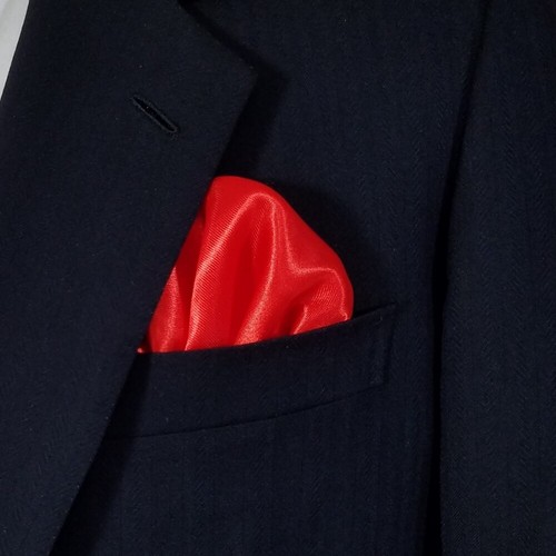 NEW - Men's Pre-Folded Satin Pocket Square Insert - More Colors - Picture 4 of 160
