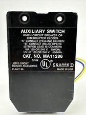 SQUARE D MA11286 AUXILIARY SWITCH 120/240V 50/60HZ 1/3HP