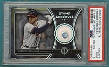 2020 Topps Tribute SOA Freddie Freeman Stamp Of Approval /150#SOAFF PSA 9! POP 2