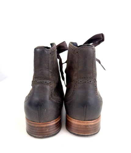 SEBAGO Claremont Women’s Wingtip Mahogany Brown Leather Bootie Boots 9M - Picture 7 of 10