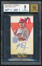 2021 Mike Trout Topps Gypsy Queen Captains Mini Autograph #CMAMT /50 BGS 9