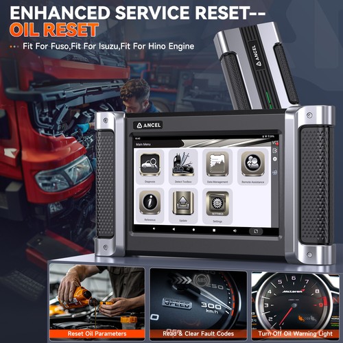 Diesel Scanner Diagnostic Tool Idle Speed Limit DPF Regen All System Code Reader - Picture 8 of 19