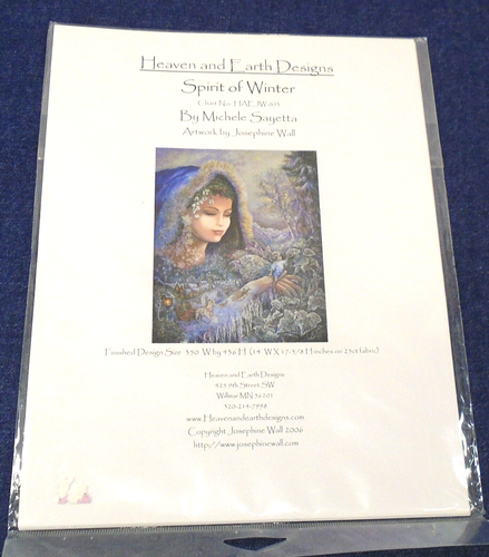Spirit of Winter Josephine Wall Heaven & Earth HAEJW003 Cross Stitch Pattern - Picture 3 of 4