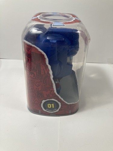 TRANSFORMERS MIGHTY MUGGS SPINNING HEAD ACTION OPTIMUS PRIME #01, NIB!! - Picture 7 of 8