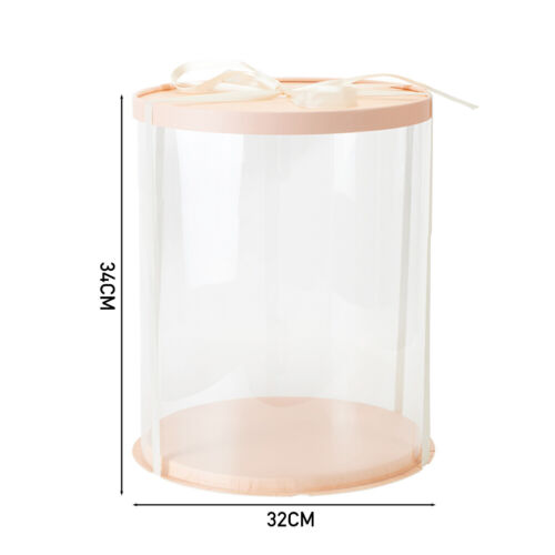 Large Clear PVC Gift Boxes Cake Candy Packaging Transparent Box Wedding Favors - Picture 55 of 98