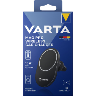 VARTA Mag Pro Wireless Car Charger Box Ladestation fürs Auto Ladegerät Kabellos 