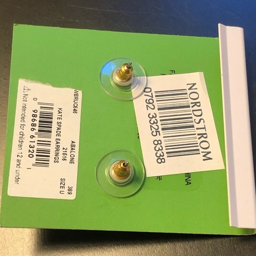 Pendientes KATE SPADE New York Corte Cojín Abulón Tono Oro - Imagen 4 de 5