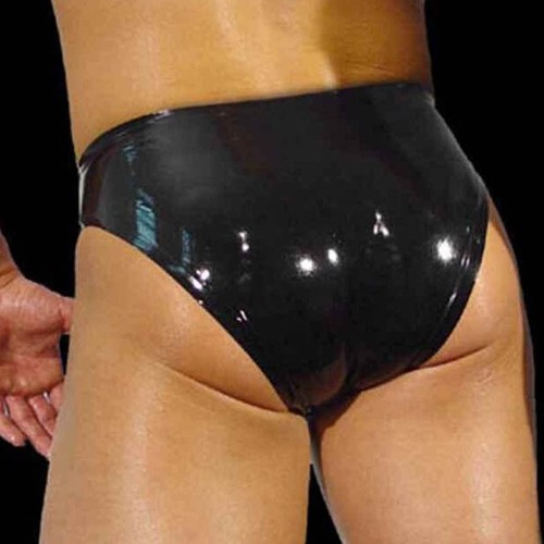 Sexy Latex Rubber Herren Boxershorts Shorts Unterwäsche Unikat, Komfort, Schwarz. - Bild 2 von 9