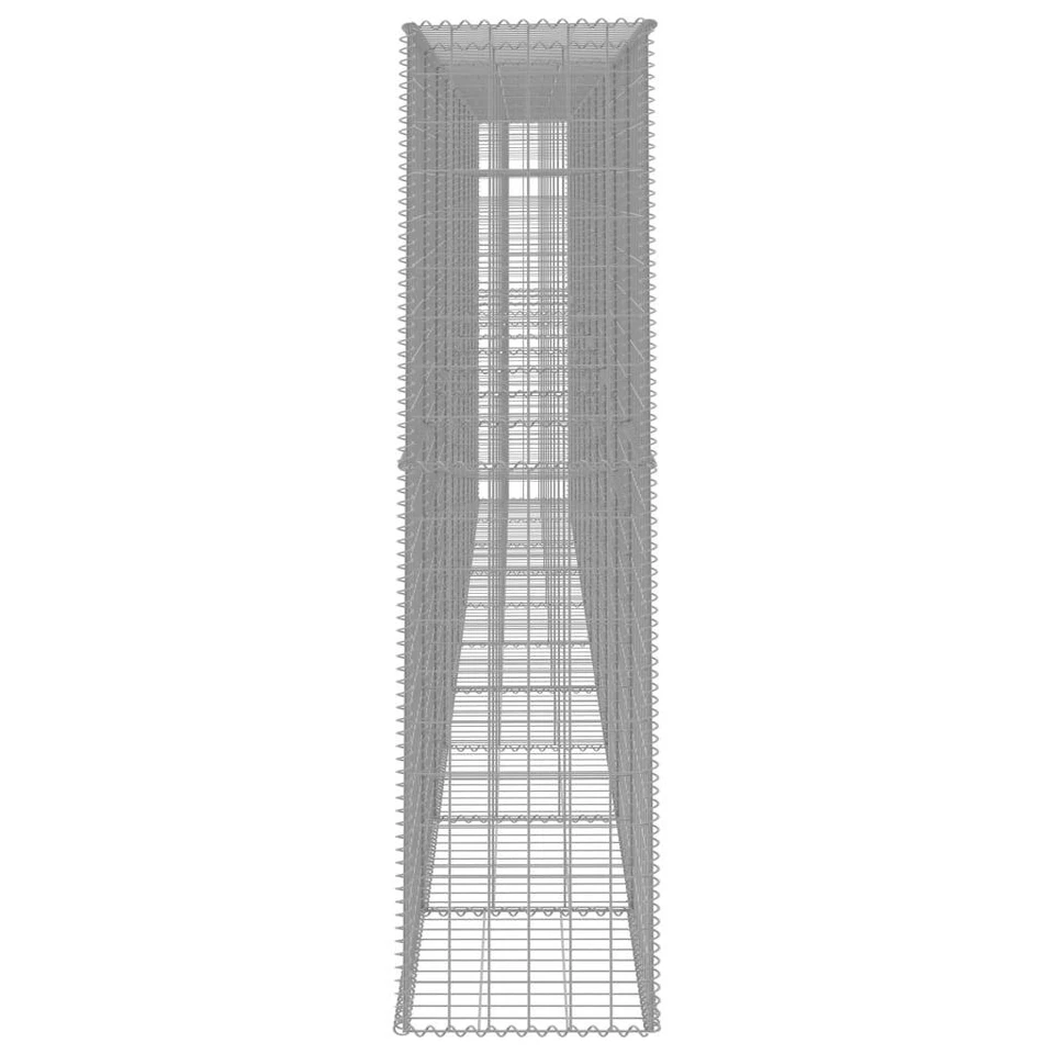 Gabionenwand mit Abdeckung Stahl Gabione Steinkorb Mauer 6 x 5 x 2 m 1400 kg/m³ - Bild 3 von 4