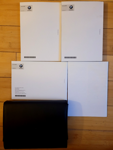 2015 BMW X5 Owners Manual Navigation Leather Pouch Full Set - Foto 6 di 7