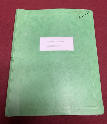 1980’s Inventors Patent  Computer  Lawnmower Design Blueprint Book / Diagrams - Picture 1 of 8