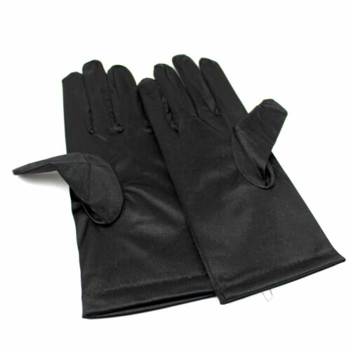 Women Short Wrist Gloves Smooth Satin Party Dress Prom Evening Wedding Mitten US - Picture 8 of 19