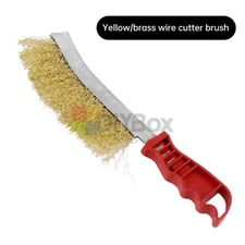 Wire Brush Brass Stainless Steel for Cleaning Rust Removing Polishing Deburring