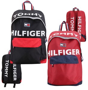 Tommy Hilfiger Logo Canvas Luggage School Backpack Shoulder Zipper Canvas Luggage School Backpack Shoulder