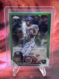 2023 Topps Chrome - Rookie Autographs Green Refractor /99 #RA-SG Stone Garrett