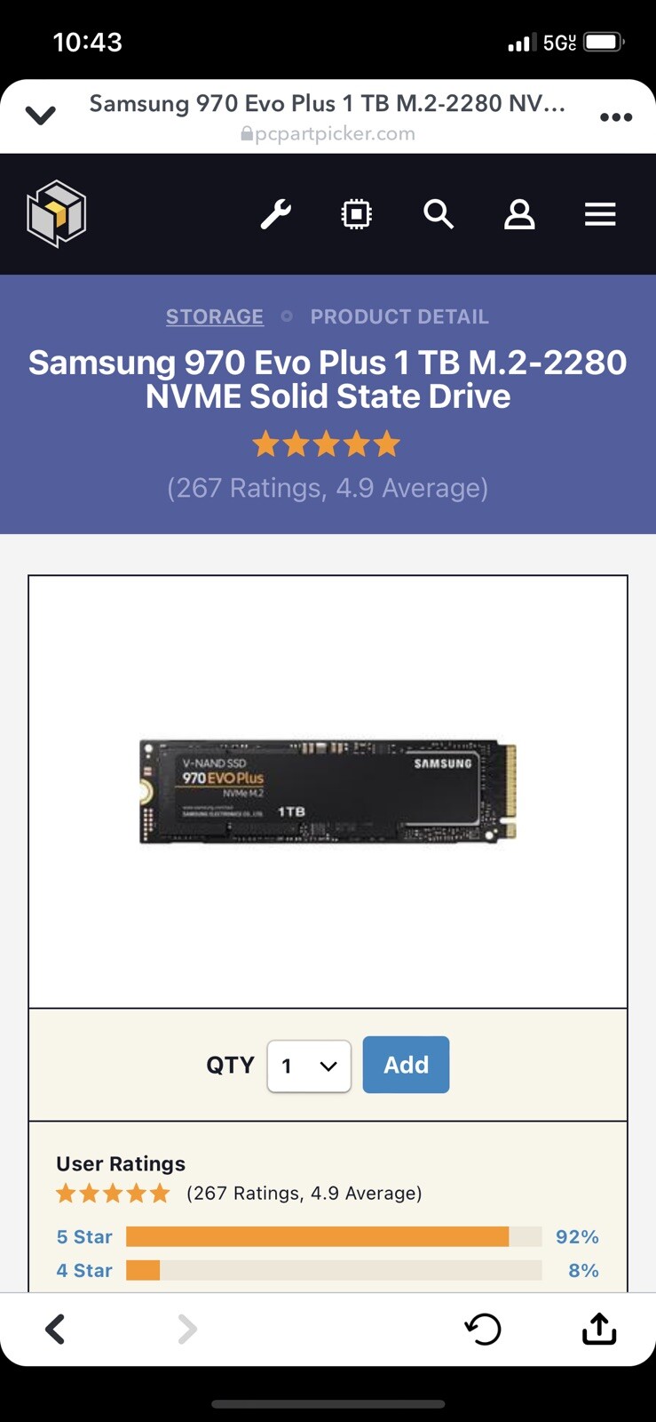 Samsung 970 EVO Plus 1TB, Internal, M.2 Solid State Drive - (MZ-V7S1T0B/AM) for sale online | eBay Samsung 970 EVO Plus 1TB, Internal, M.2 Solid State Drive - (MZ-V7S1T0B/AM) for sale online | eBay