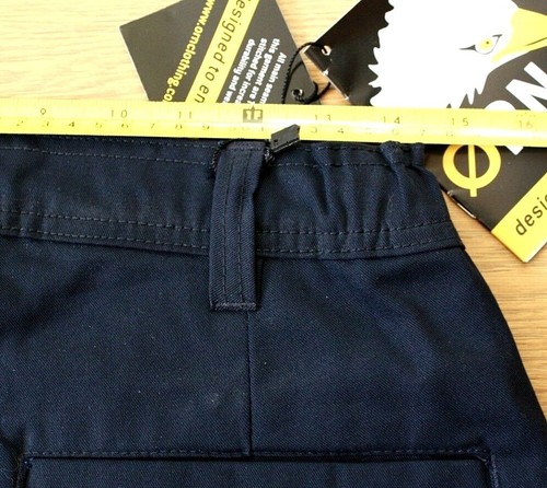 ORN Work Trouser Design to Endure Mens Navy Blue Elastic Waist Size 32S - Picture 5 of 12