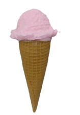 Display Fake Food Prop Ice Cream Cone Strawberry New