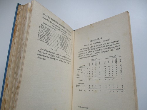 1924 1st THE HAMBLEDON CRICKET CHRONICLE 1772-1796 F. S. Ashley-Cooper - Imagen 15 de 15