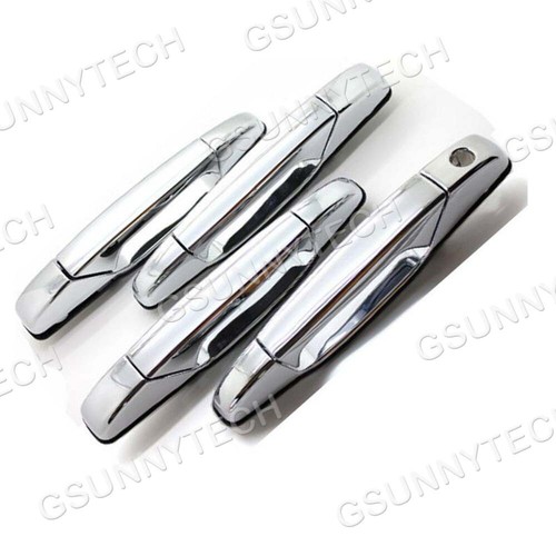 Manilla de puerta cromada para Chevy Tahoe GMC Yukon Sierra Denali 07-13 Trasera delantera 4PCS - Imagen 5 de 6