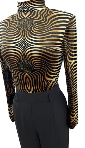 Mono mameluco vintage años 80 cache tigre estampado animal rayas para mujer 6 - Imagen 12 de 15