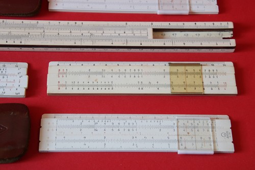 Vintage Slide Rules Lot 7pcs Castell Aristo Nestler in good condition - Bild 7 von 8