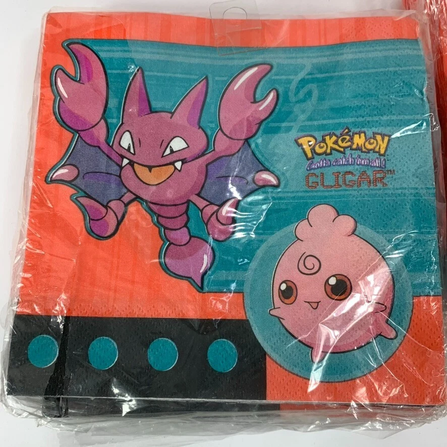 Lote Servilletas Pokemon Vintage GLIGAR 4 paquetes de 16 Servilletas Foto 3 de 4