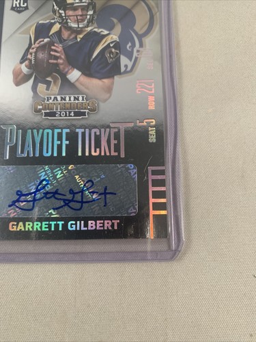 Garrett Gilbert Contenders Rookie Playoff Auto /199 Dallas Cowboys - Picture 3 of 9