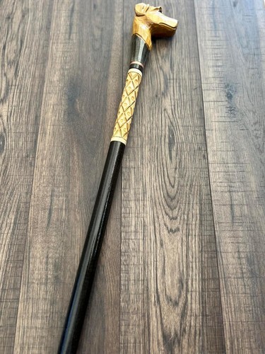 Handmade Wooden Walking Cane Stick – Labrador Carving, Stylish Gift for All - Picture 2 of 5