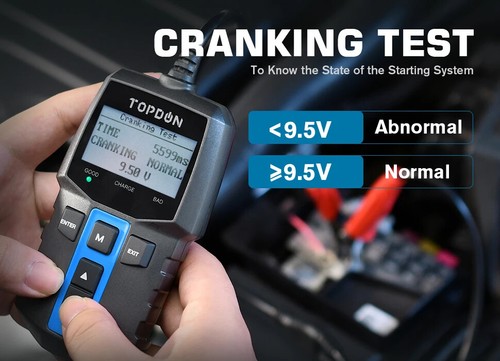 12V Digital Car Diagnostic Battery Tester Analyzer Cranking Charging ScannerTool - Picture 9 of 16