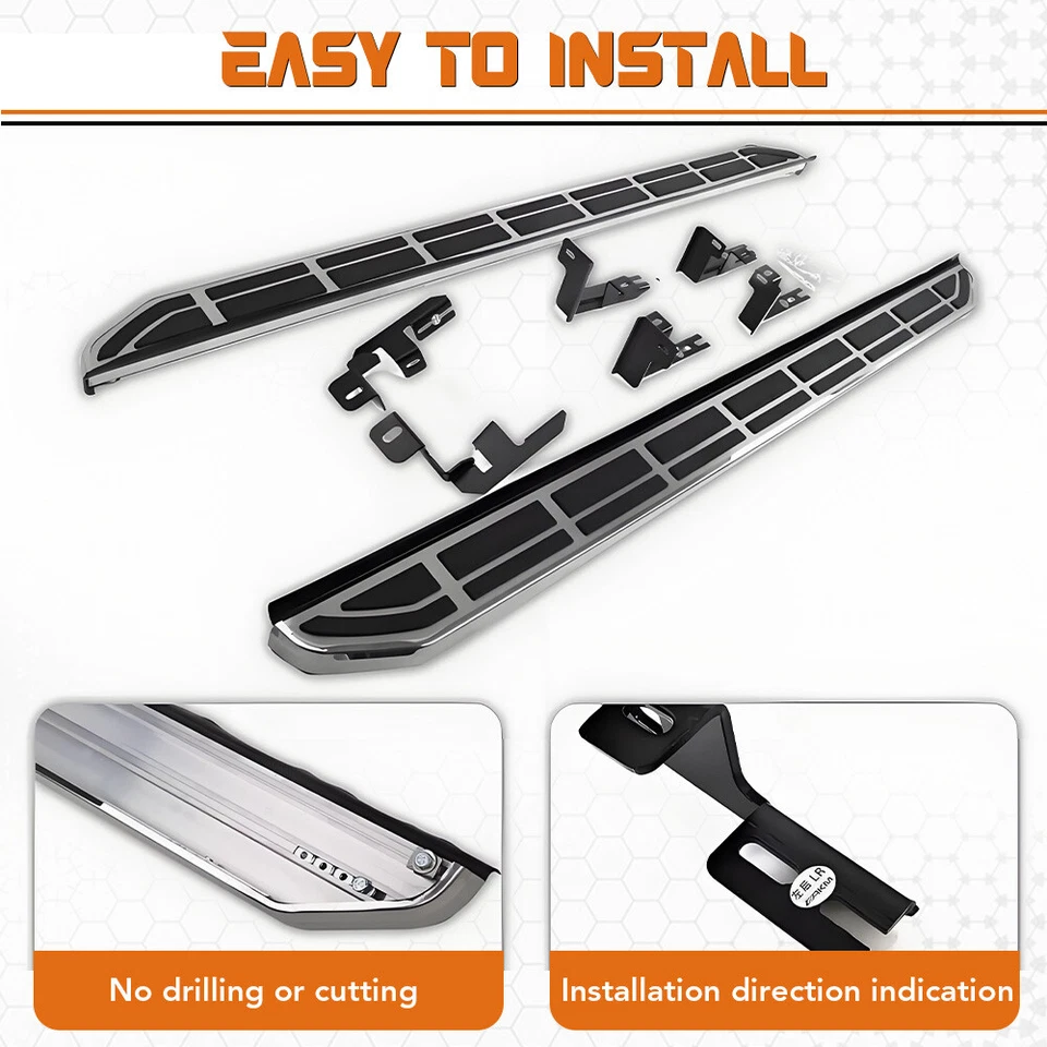 500lbs Side Steps Running Boards For 2014-2022 Land Rover Range Rover Sport - Image 3 of 4