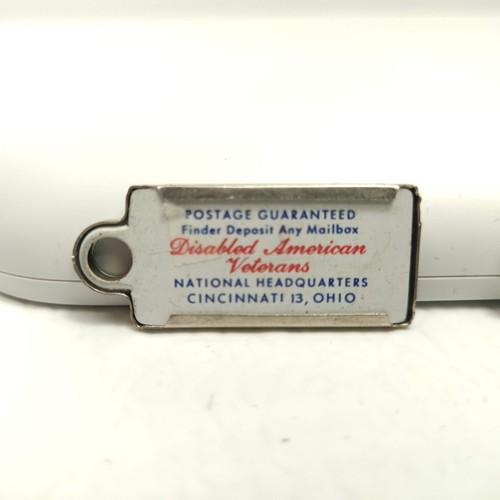 RARE (2) MATCHING VTG Disabled Veterans Mini License Plate Key PENNSYLVANIA 1958 - Picture 4 of 5